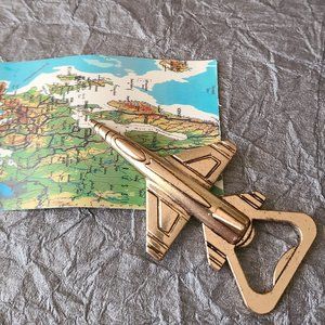 Pilot USA Airplane Bottle Opener=Aircraft Bottle Openers-Military Bottle Openers